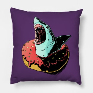 Donut Shark Pillow