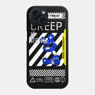 Halloween bear blue on day of the Dead Phone Case