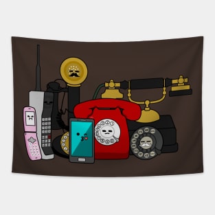 Chibi Phones Tapestry