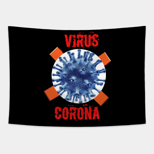 Virus corona Tapestry by Sakha store