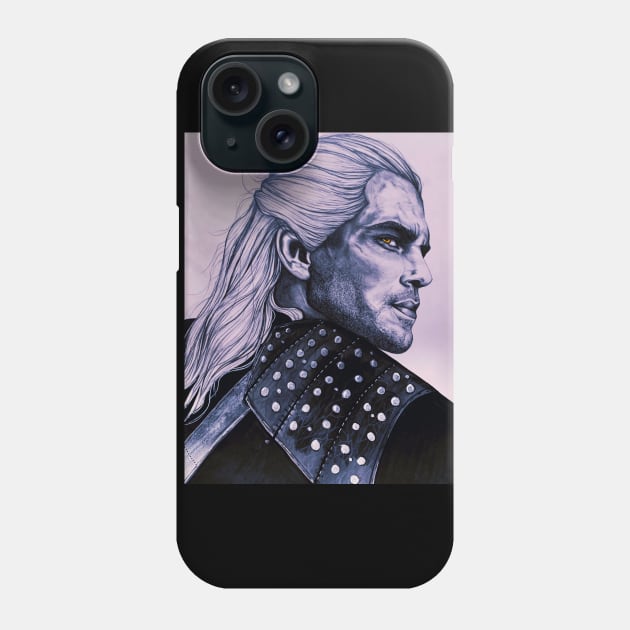 The White Wolf Phone Case by Whettpaint