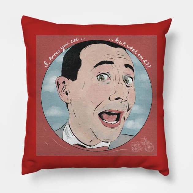 I Know You Are But What Am I? Pillow by Linnea Gabbard Art