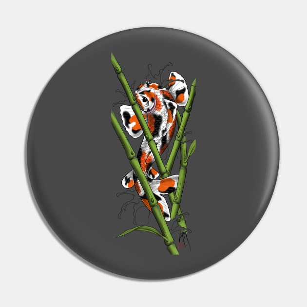 Bamboo and Koi Pin by Steve_Varner