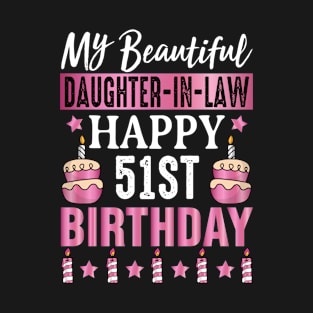 Happy 51st Birthday Daughter in Law T-Shirt