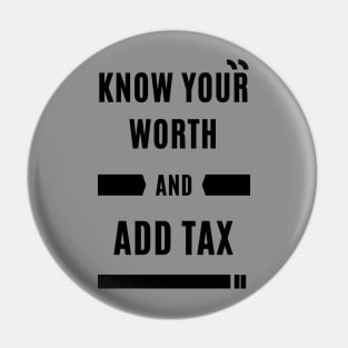 Know Your Worth - Dark Pin