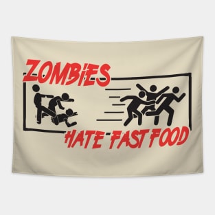 Hate fast food Tapestry