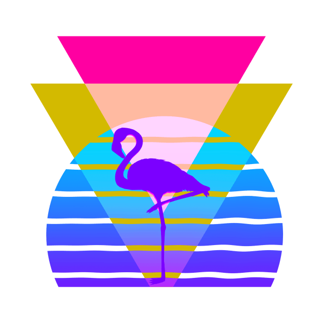 80s Flamingo Nostalgic Graphic by AlondraHanley