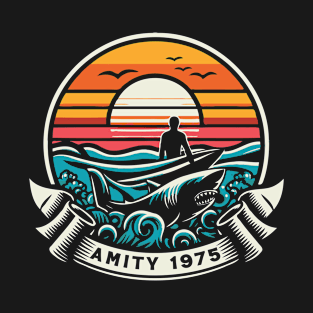 Amity 1975 Retro Fan Art T-Shirt