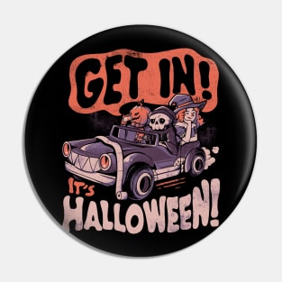 Get In Its Halloween - Halloween Pumpkin Skull Gift Pin