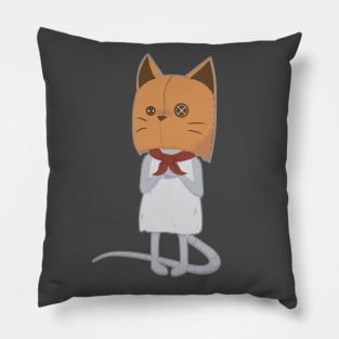 Mouse in the cat school Pillow