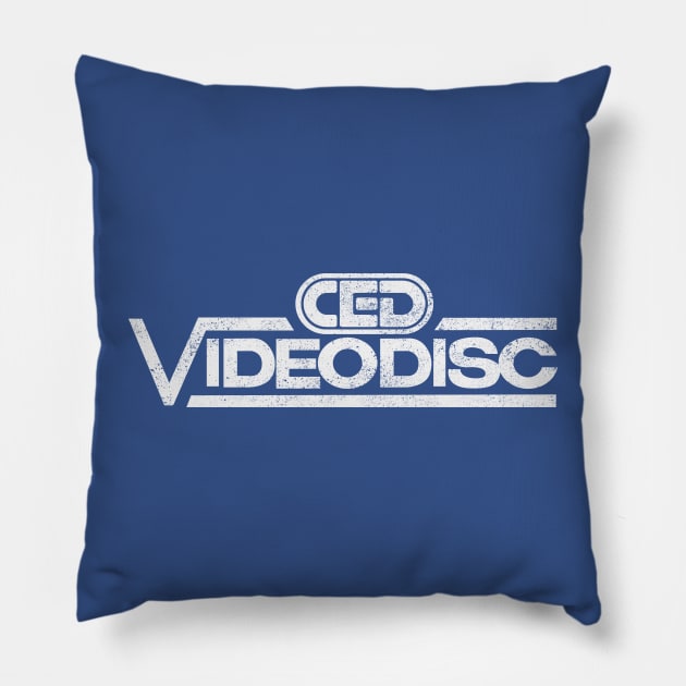 CED VideoDisc Pillow by HeyBeardMon