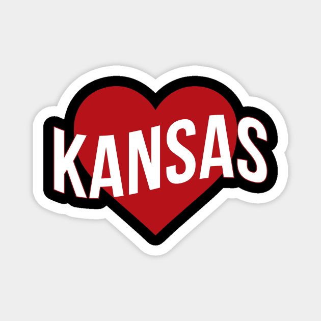 Kansas Love Magnet by Novel_Designs