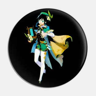 Venti Genshin Impact Glitchy Pin