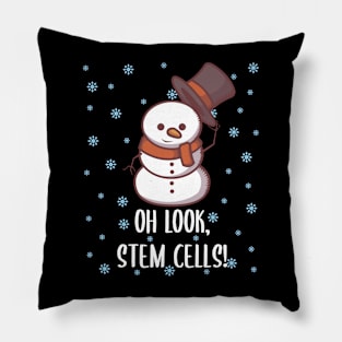 Look Stem Cells! Christmas Science Biology Pillow