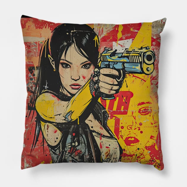 Ultrapunk 01 Pillow by obstinator