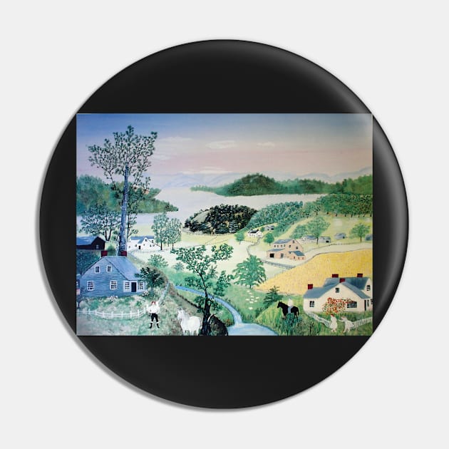 A Beautiful World by Grandma Moses Pin by QualityArtFirst