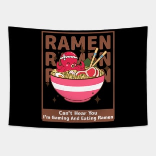 Can't Hear You I'm Gaming And Eating Ramen Tapestry