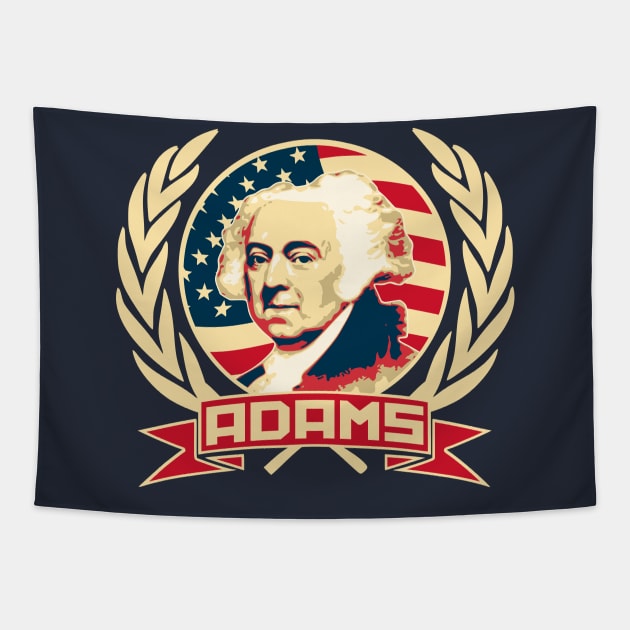 John Adams Propaganda Pop Art Tapestry by Nerd_art