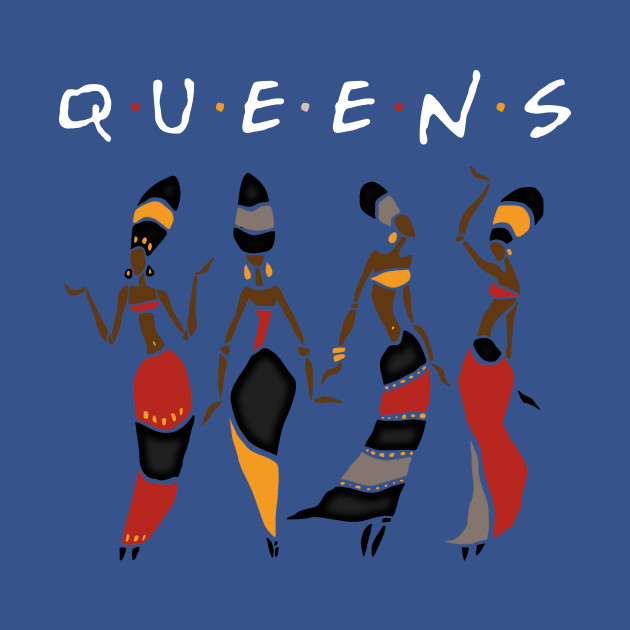 Queens Melanin African American Black Women - African American Women - T-Shirt