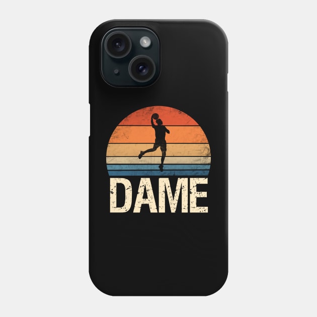 dame time (dunk) distressed retro, vintage Phone Case by acatalepsys 