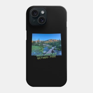 Colorado State Outline (Rocky Mountain National Park) Phone Case