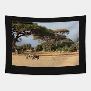 Wildebeest. White Race, Kenya. Tapestry