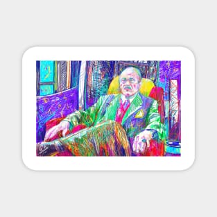 CARL JUNG - colored pencils portrait Magnet