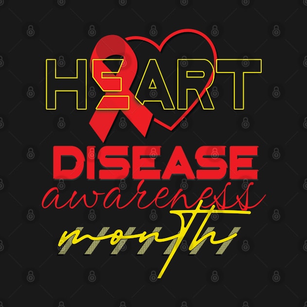 Heart disease awareness month by TeeText