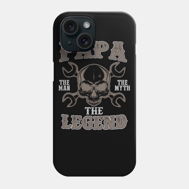 Papa The Man The Myth The Legend - Fathers Day Mens Phone Case by NiceTeeBroo