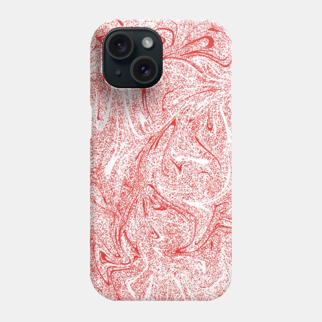 Red & White V-2 Phone Case by fashionart99