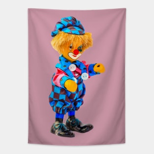 Blue and purple check doll Tapestry