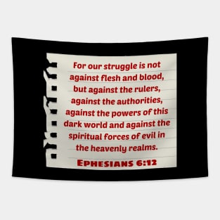 Bible Verse Ephesians 6:12 Tapestry