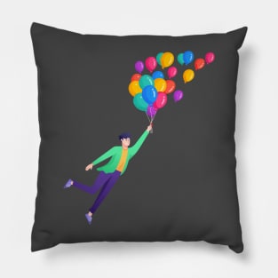 Happy with Balloons Pillow