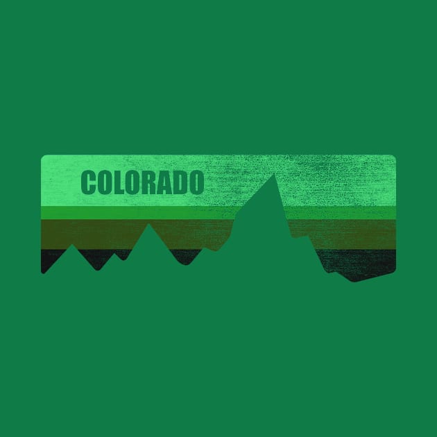 retro colorado rocky mountains by pholange