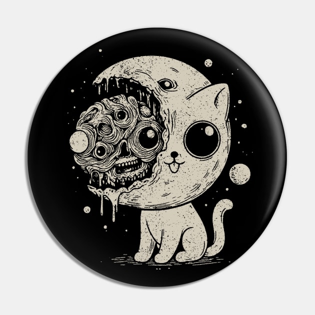 Cat Brain Pin by Blindsight Visions Art