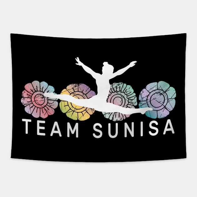 Team Suni Gymnastics Girl For American Gymnast Tapestry by justiceberate