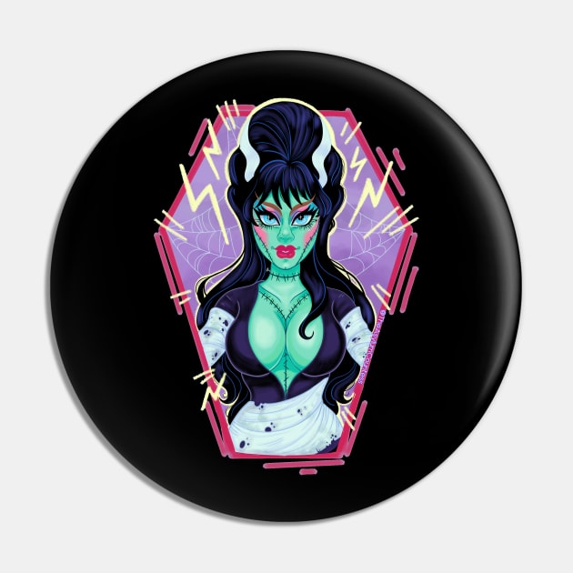 The Bride of B-Horror Pin by The Asylum Countess