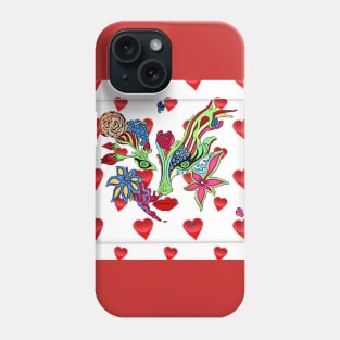 Hearts and Mind Garden Phone Case