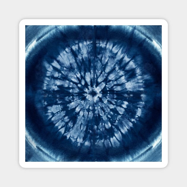 Indigo Tie Dye Magnet by LittleBean