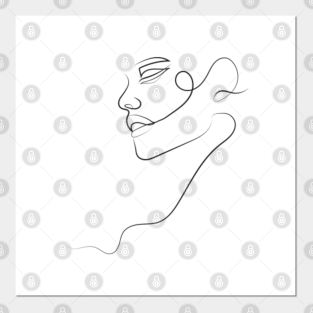 One Line Drawing Posters And Art Prints Teepublic