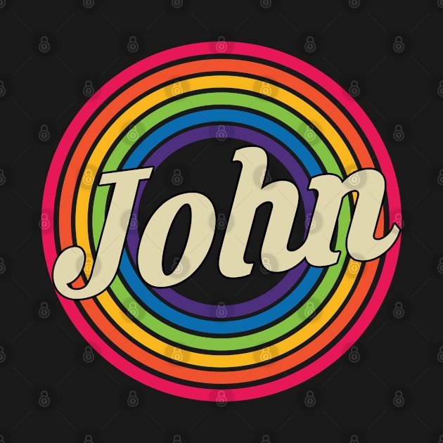 John - Retro Rainbow Style by MaydenArt