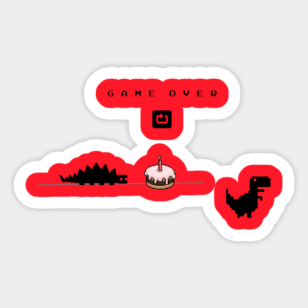 Cactus Offline Dino' Sticker