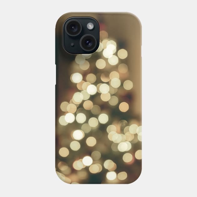 Christmas Tree Lights Phone Case by Luigi Veggetti