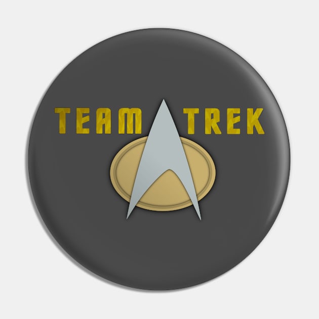 TEAM TREK - Schmoedown Shirt Pin by Jason Inman (Geek History Lesson)