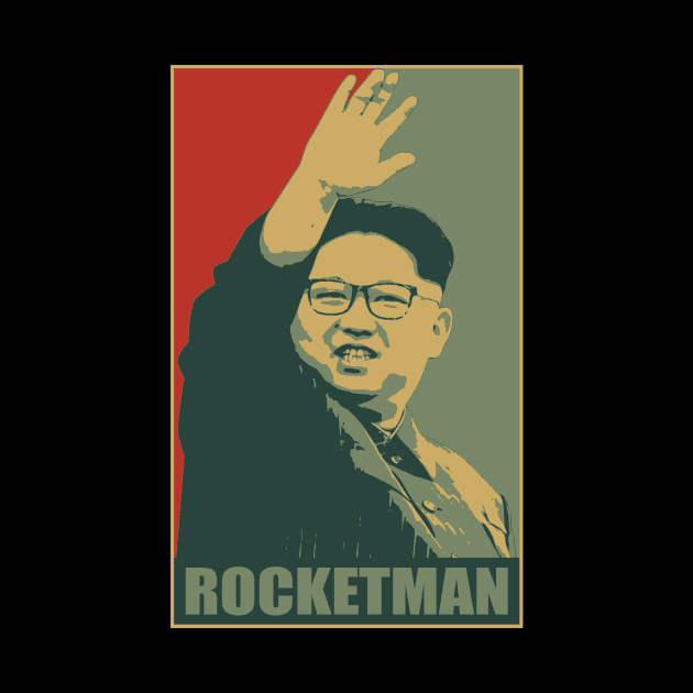 Rocketman Tshirt Kim Jong Un Meme by avshirtnation