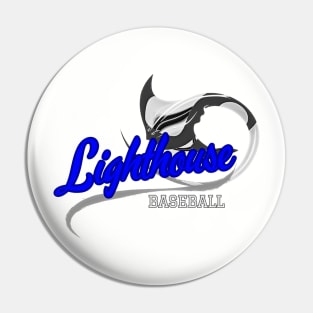 Lighthouse Baseball Pin