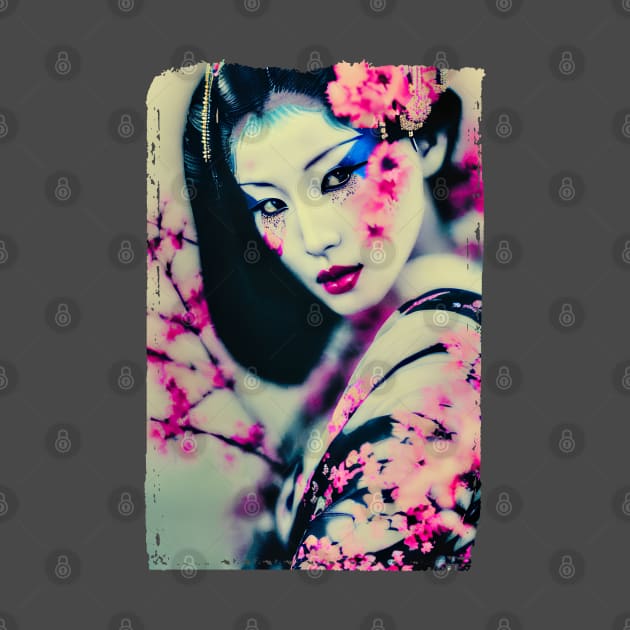 Vintage geisha art by Ravenglow