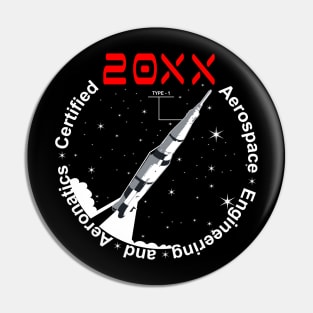 Year 20XX Space Exploration Pin