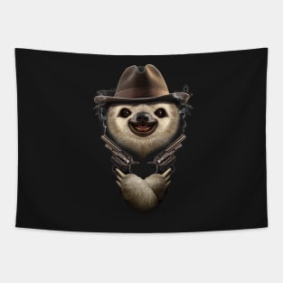 SLOTH COWBOY Tapestry