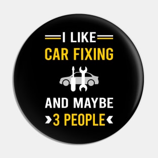 3 People Car Fixing Repair Pin